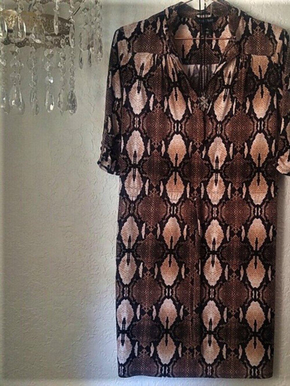 White House Black Market SZ XS 3/4 Sleeves Polyester & Spandex Drawstring Waist